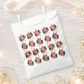 Valentines Welpen mit Bows Herzmuster Geschenktütchen (Ausgeschnitten)