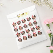 Valentines Welpen mit Bows Herzmuster Geschenktütchen (Versiegelt)