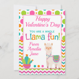 Valentines Whole Llama Fun Klasse Feiertagskarte
