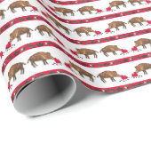 Valentine's Wild Boars Geschenkpapier (Rolleneckpunkt)