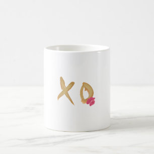 Valentine's Women's Coffee Tasse: Umarmen und Kiss Kaffeetasse