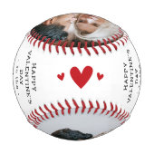 Valentines 'Worlds Best Boyfriend' Foto Keepake Baseball (Rückseite)
