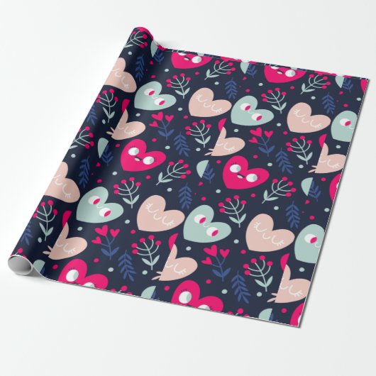 Valentines Wrapping Paper Geschenkpapier (Ungerollt)