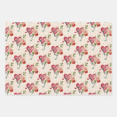 Valentines Wrapping Paper Geschenkpapier Set (Vorderseite 3)