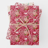 Valentines Wrapping Paper Geschenkpapier Set (Beispiel)