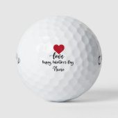 Valentine's zu Golfer mit Liebe Sie Golfbälle (Vorderseite)