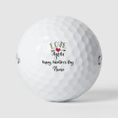 Valentine's zu Golfer mit Liebe Sie Golfbälle (Vorderseite)