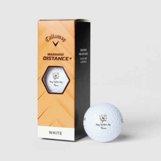 Valentine's zu Golfer mit Liebe Sie Golfbälle (Verpackungen)