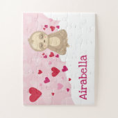 ValentineSloth personalisiert Puzzle (Vertikal)
