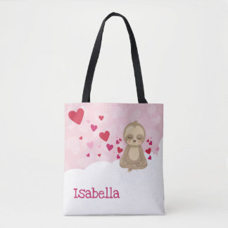 ValentineSloth personalisiert Tasche