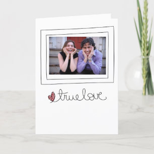 Valentinfotokarte Feiertagskarte