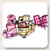 Valentinfreude Getränkeuntersetzer (Vorderseite)