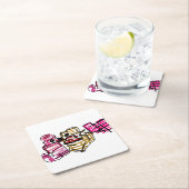 Valentinfreude Rechteckiger Pappuntersetzer (Vor Ort)