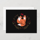 Valentinfüchse Postkarte (Vorne/Hinten)