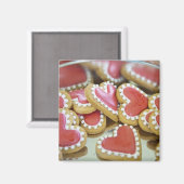 Valentingebäck in einer Keksdose Magnet (Vorderseite/Rückseite)