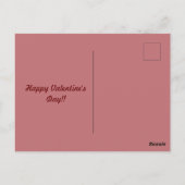 Valentingebärbär Cartoon Postkarte (Rückseite)