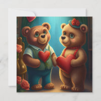 Valentingebärenbär-Cartoon