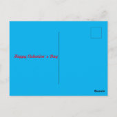 Valentingebärenbär-Cartoon Postkarte (Rückseite)