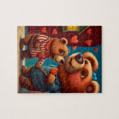 Valentingebärenbär-Cartoon Puzzle (Horizontal)