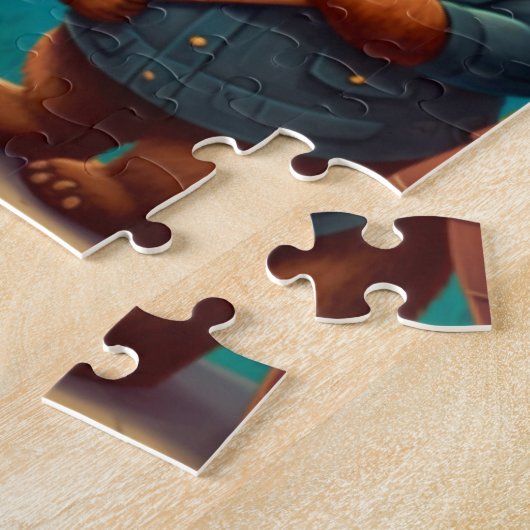 Valentingebärenbär-Cartoon Puzzle (Seite)