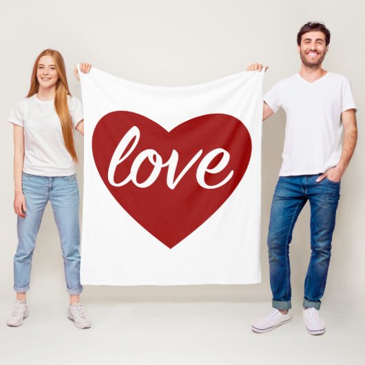Valentingeschenk Fleecedecke (Beispiel)