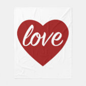 Valentingeschenk Fleecedecke (Vorderseite)