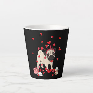 Valentingeschenk für Hunde Niedlicher Valentinst Milchtasse