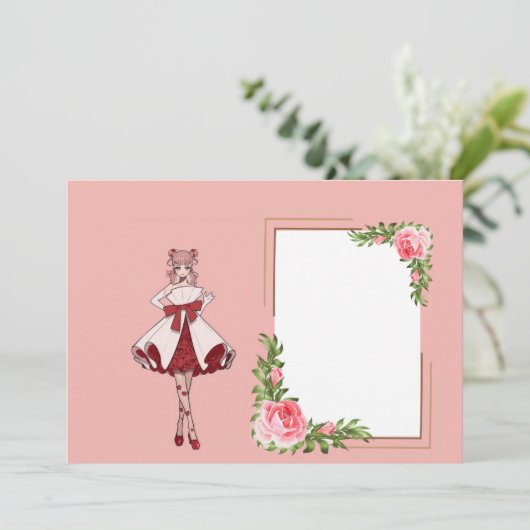 Valentingeschenk Karte (Stehend Vorderseite)