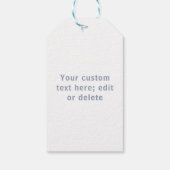 Valentingrau-weiße Liebe Geschenkanhänger (Rückseite)