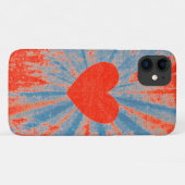 Valentinherz der Roten Sternexplosion Case-Mate iPhone Hülle (Rückseite (Horizontal))