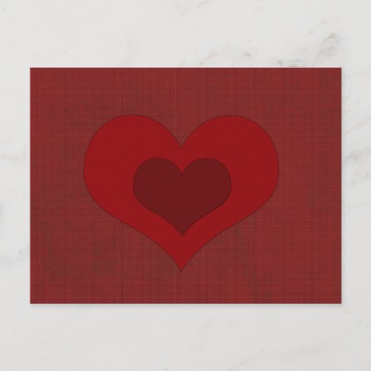 Valentinherz Feiertagspostkarte (Vorderseite)