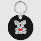 Valentinherz Koala Schlüsselanhänger (Vorderseite)