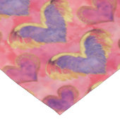 Valentinherz mit goldenen Winkeln Tischdecke (Schrägansicht)