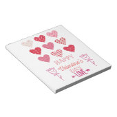 Valentinherz mit Liebe Notizblock (angewinkelt)