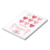 Valentinherz mit Liebe Notizblock (Rotiert)