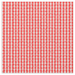 Valentinherz mit rotem Karo und rotem Glitzer Stoff