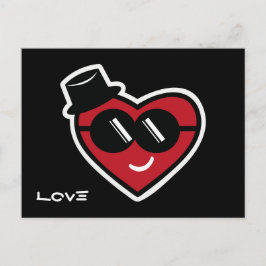 Valentinherz Postkarte