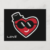 Valentinherz Postkarte (Vorderseite)