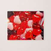 Valentinherz-Süßigkeiten mit Sprinklen Puzzle (Horizontal)
