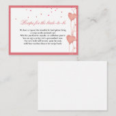 Valentinherz Thema Anfrage Rezept für die Braut Begleitkarte (Vorne/Hinten)