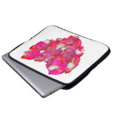 Valentinherz von Rose Laptopschutzhülle (Vorne Knopf)