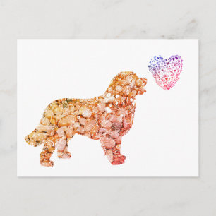 Valentinherz, zeichnend Herzen Postkarte