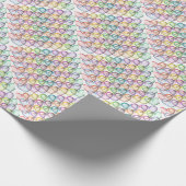 Valentinherzen 3d valentiner Tag Geschenkpapier (Ecke)