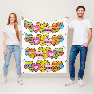 Valentinherzen Fleecedecke
