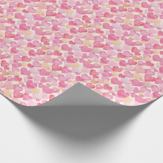 Valentinherzen Geschenkpapier (Ecke)