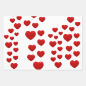 Valentinherzen Geschenkpapier Set (Vorderseite 3)