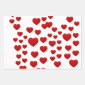 Valentinherzen Geschenkpapier Set (Vorderseite)