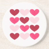Valentinherzen Getränkeuntersetzer (Vorne)