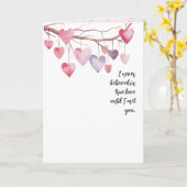 Valentinherzen Karte (Gelbe Blume)