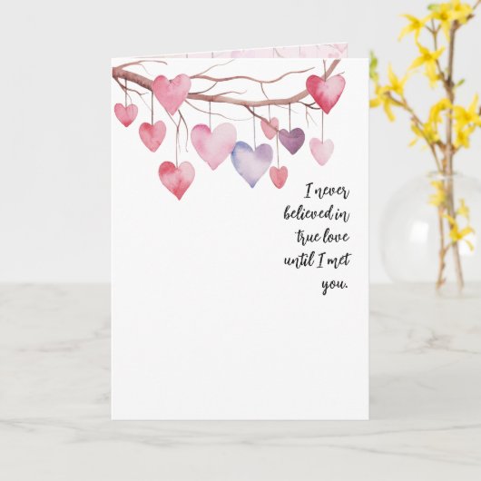 Valentinherzen Karte (Gelbe Blume)